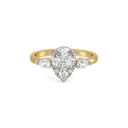 Pear Illusion Pure Gold Lab Grown Diamond Rings thumbnail 2