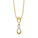 Pear Loop - Lab Diamond Pendant thumbnail 1