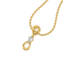 Pear Loop - Lab Diamond Pendant thumbnail 2