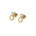 Pear Loop - Lab Diamond Stud Earrings thumbnail 1