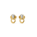 Pear Loop - Lab Diamond Stud Earrings thumbnail 2