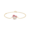 Rosé Heart Pure Gold Lab Diamond Bracelet thumbnail 1