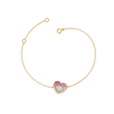 Rosé Heart Pure Gold Lab Diamond Bracelet thumbnail 2