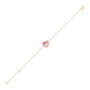 Rosé Heart Pure Gold Lab Diamond Bracelet thumbnail 3