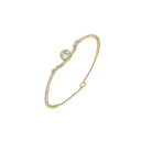 Round Wave Lab Grown Diamond Bangle thumbnail 1