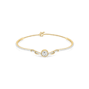 Round Wave Lab Grown Diamond Bangle thumbnail 2