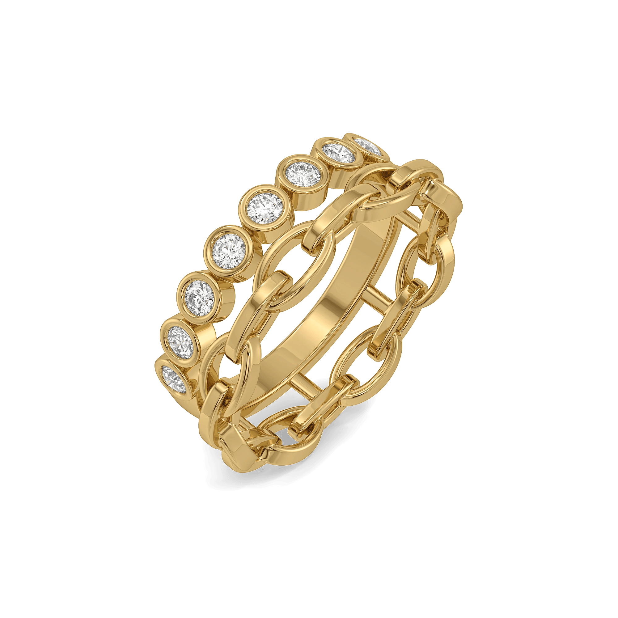 Runway Links Lab Diamond Band Ring — image 1
