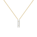 Side-by-Side Pure Gold Lab Diamond Necklace thumbnail 1
