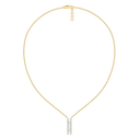 Side-by-Side Pure Gold Lab Diamond Necklace thumbnail 3
