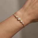 Solitaire Drops Pure Gold Lab Diamond Bracelet thumbnail 2