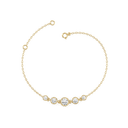 Solitaire Drops Pure Gold Lab Diamond Bracelet thumbnail 3