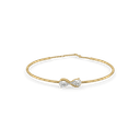 Soulmate Pear Pure Gold Lab Grown Diamond Bangle thumbnail 3
