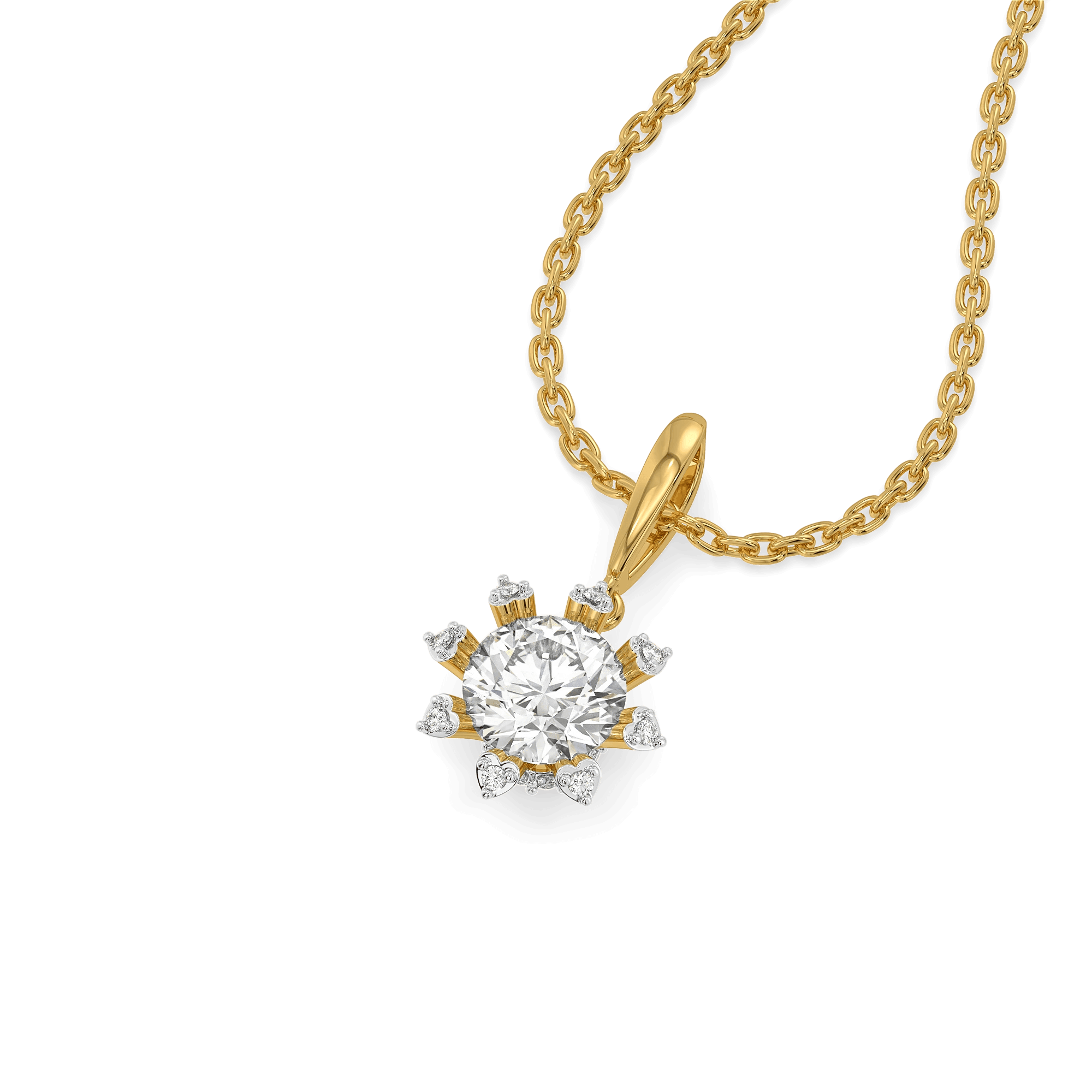 Star Bloom Lab Grown Diamond Pendant — image 1