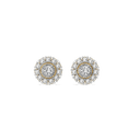 Sunburst Pure Gold Lab Diamond Stud Earrings thumbnail 2