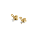 Sweet Knot - Lab Diamond Stud Earrings thumbnail 1