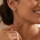 Sweet Knot - Lab Diamond Stud Earrings thumbnail 2