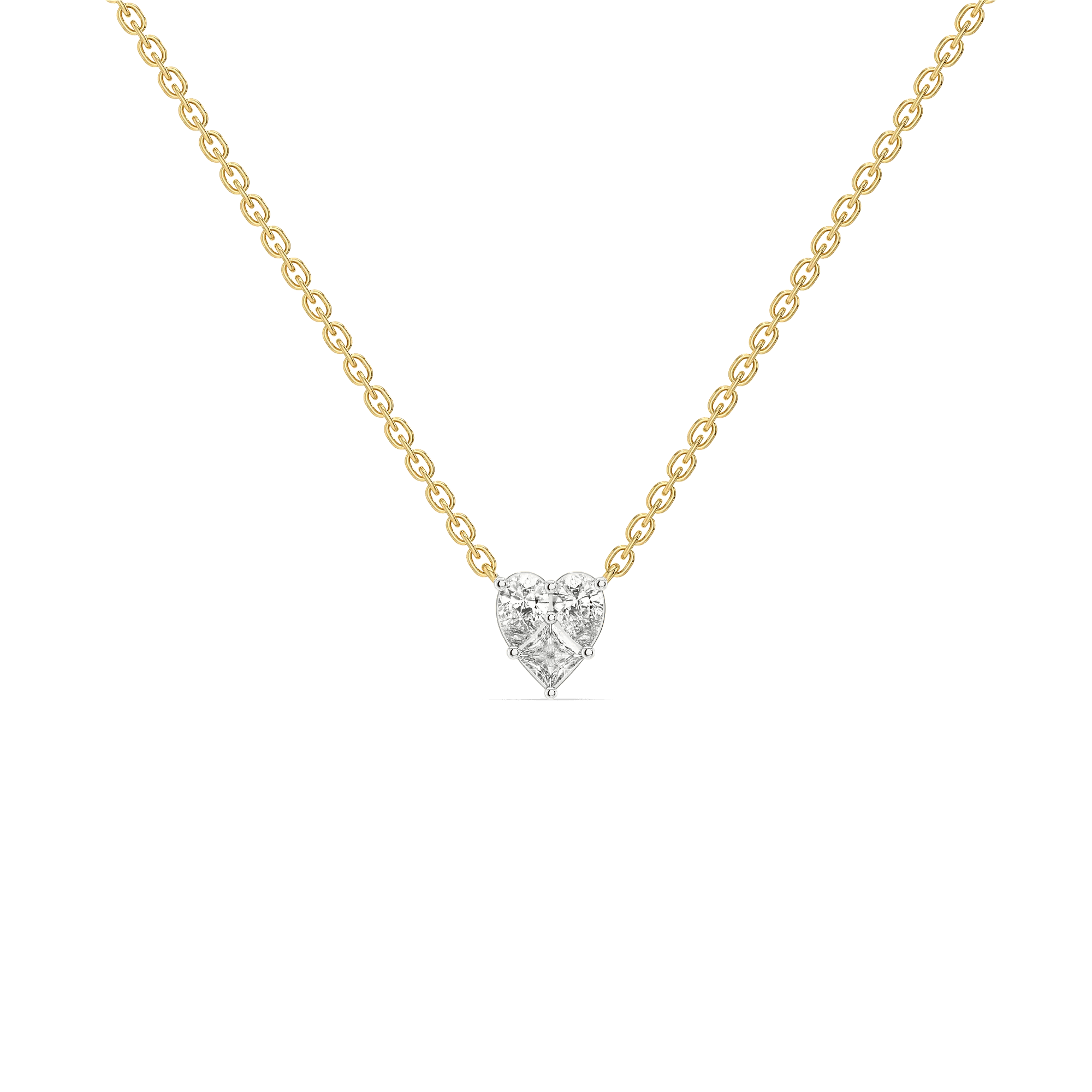 Sweetheart Pure Gold Lab Grown Diamond Necklace — image 1