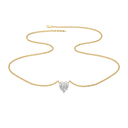 Sweetheart Pure Gold Lab Grown Diamond Necklace thumbnail 2