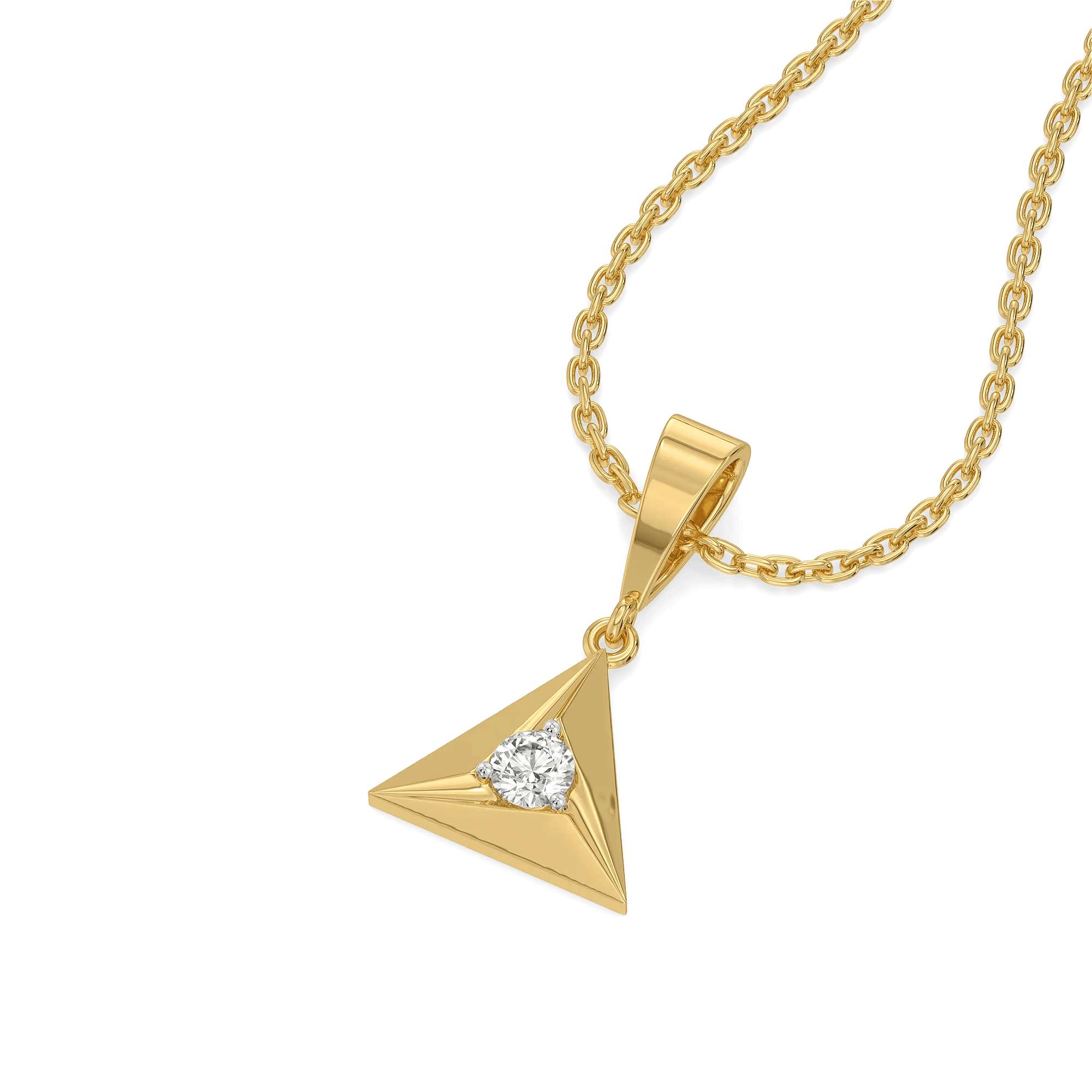 True North - Lab Diamond Pendant — image 1