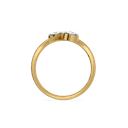 Twin Leaf Pure Gold Lab Grown Diamond Ring thumbnail 3