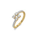 Twin Touch Pure Gold Lab Grown Diamond Ring thumbnail 1