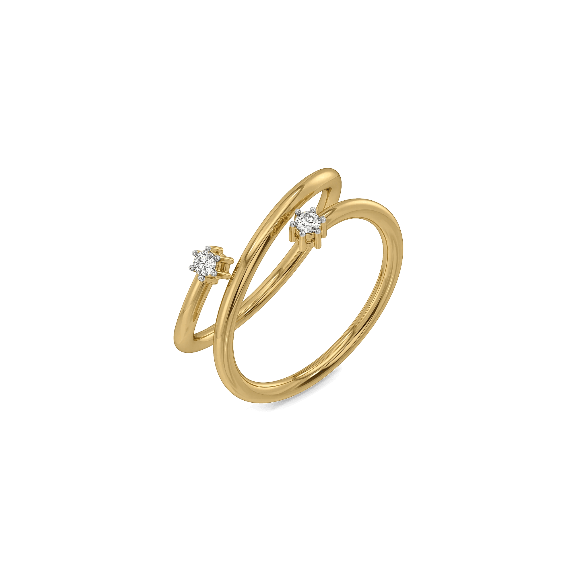 Twirl of Light - Lab Diamond Ring — image 1