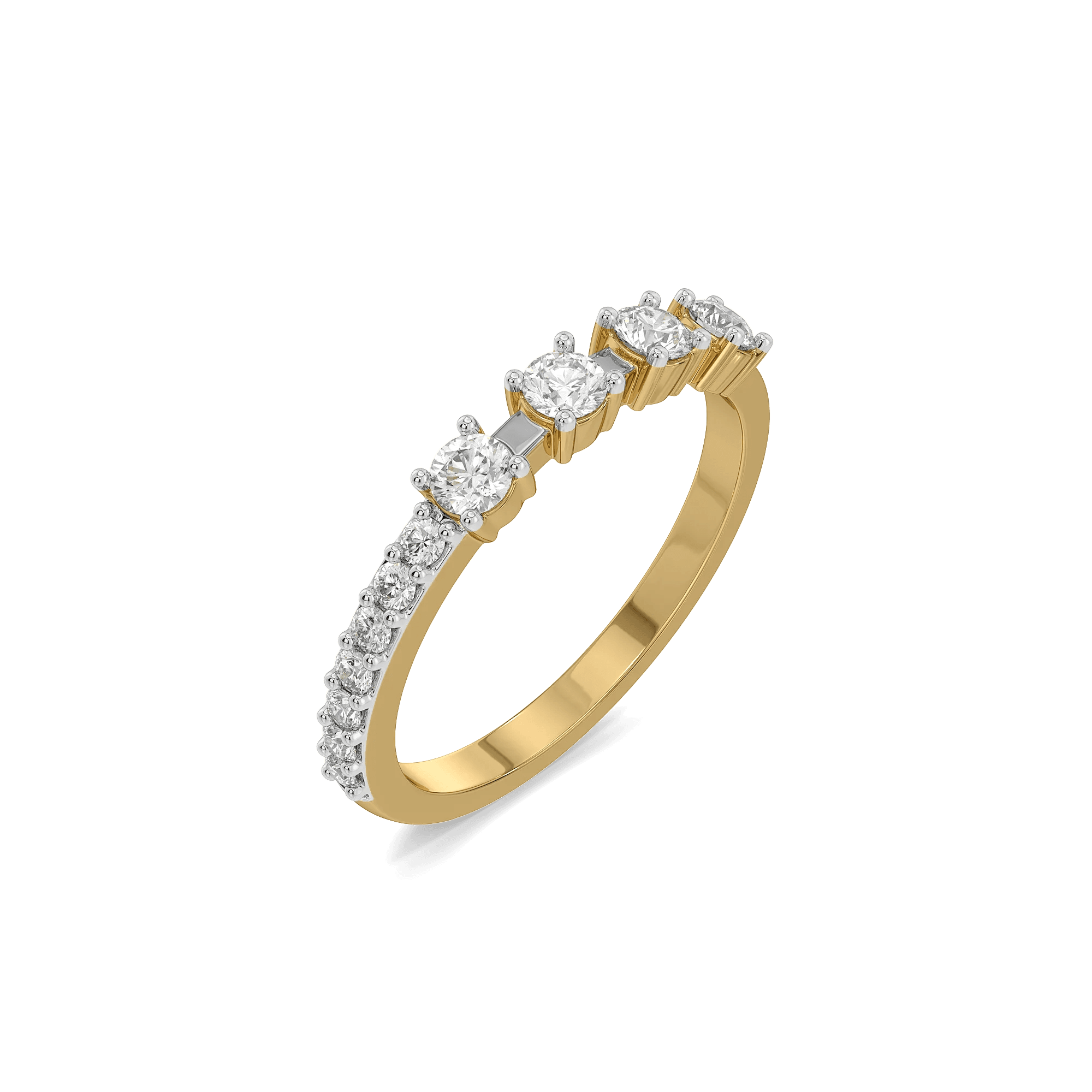 Unbroken Bond Pure Gold Lab Diamond Band Ring — image 1