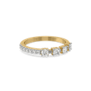 Unbroken Bond Pure Gold Lab Diamond Band Ring thumbnail 2