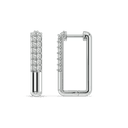 Vogue Glam Lab Diamond Hoop Earrings thumbnail 3
