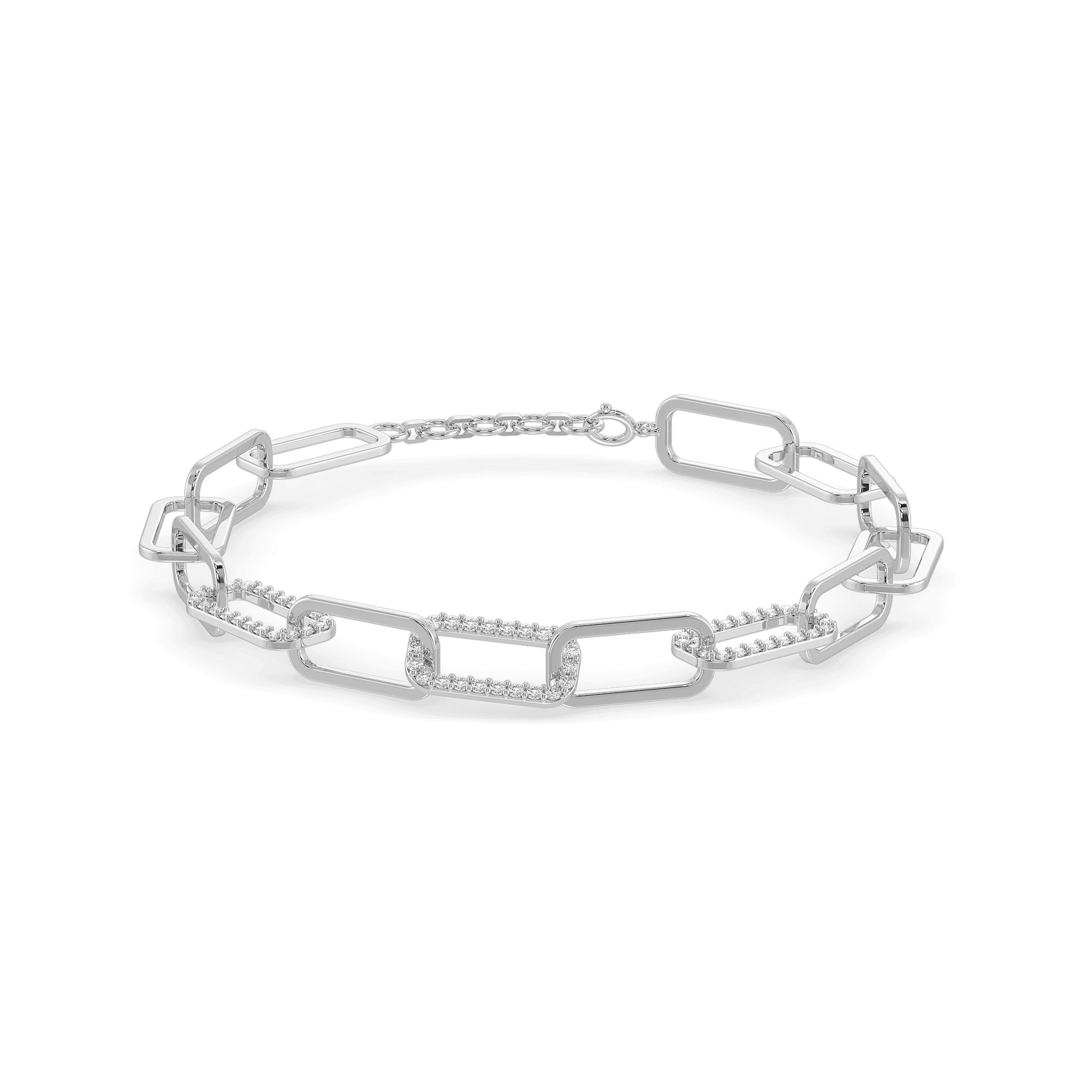 Vogue Glam - Lab Diamond Link Bracelet — image 1