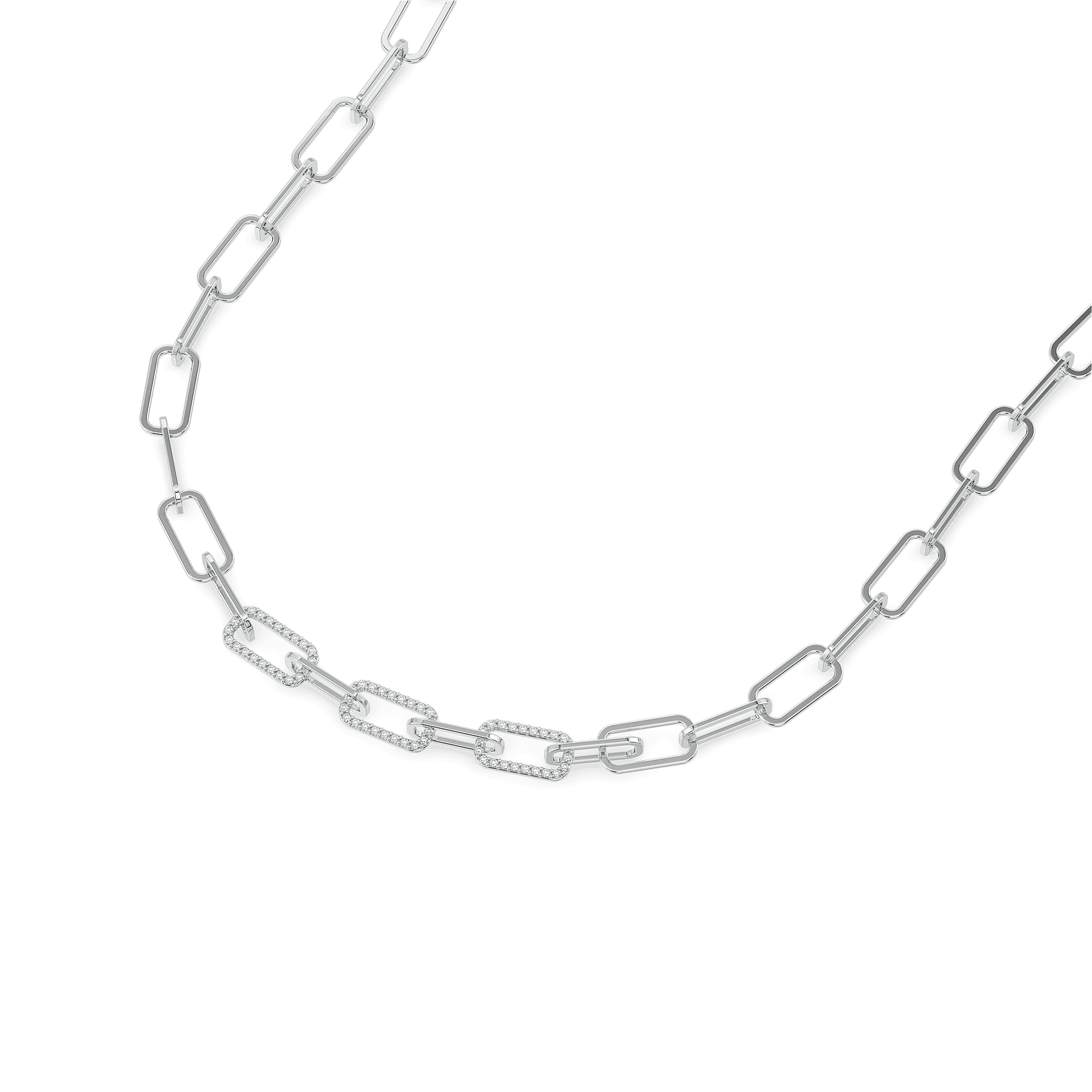 Vogue Glam Link Lab Diamond Necklace — image 1