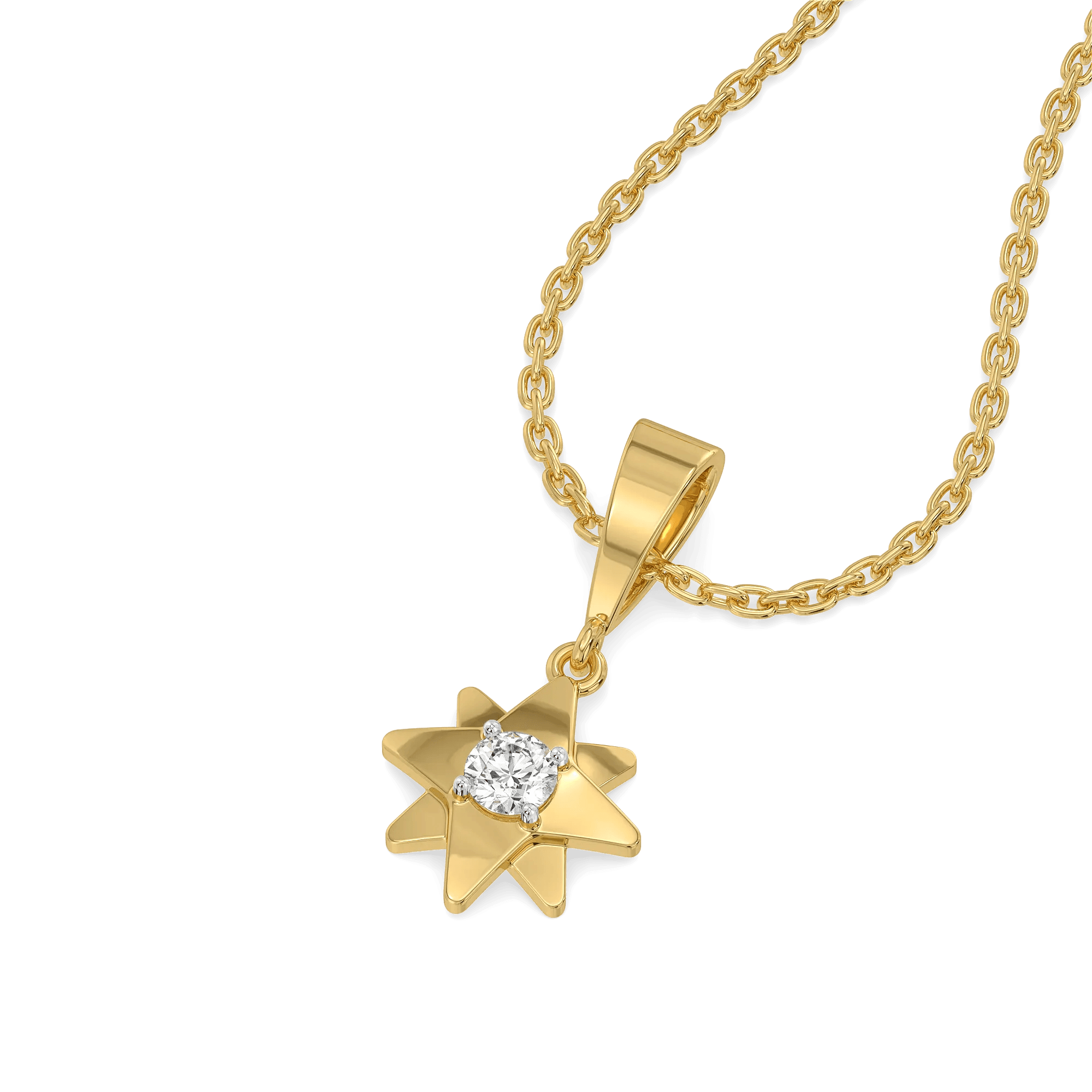 Wishing Star - Lab Diamond Pendant — image 1