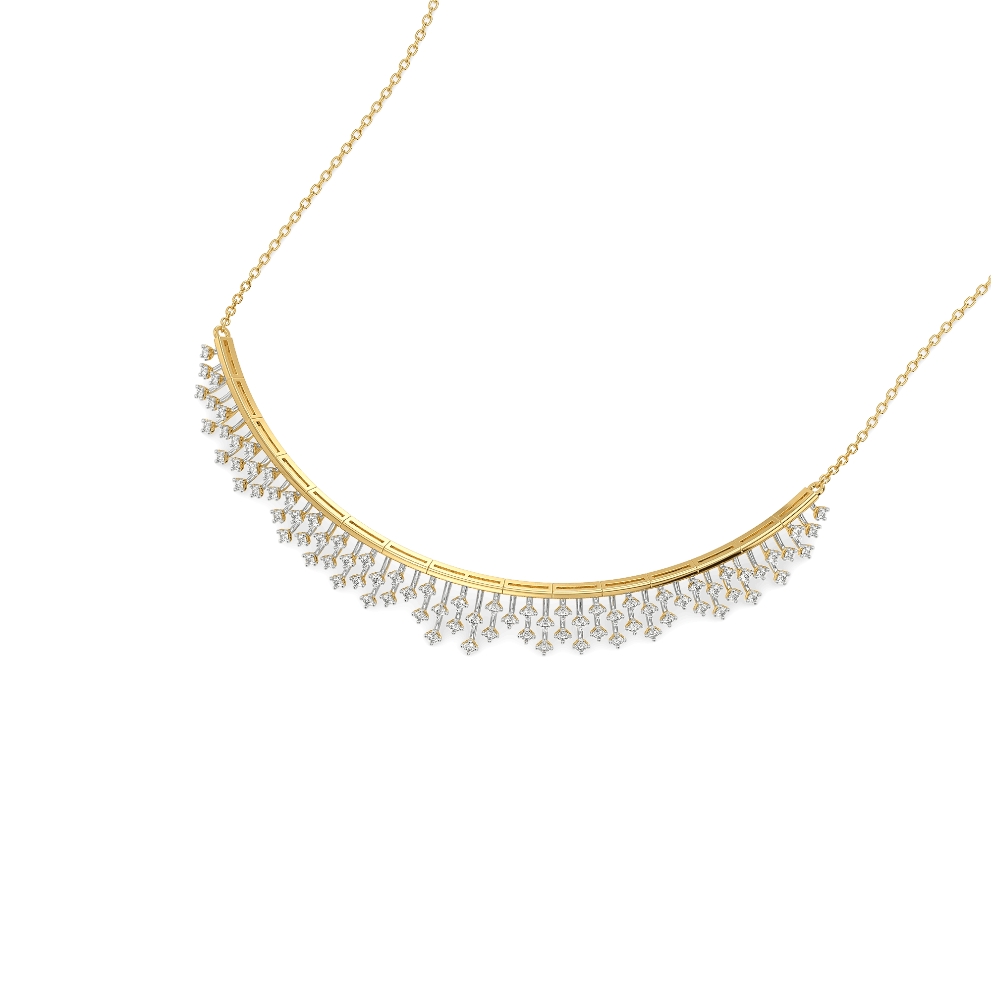 Afterlight Bloom Pure Gold Lab Diamond Choker Necklace — image 1
