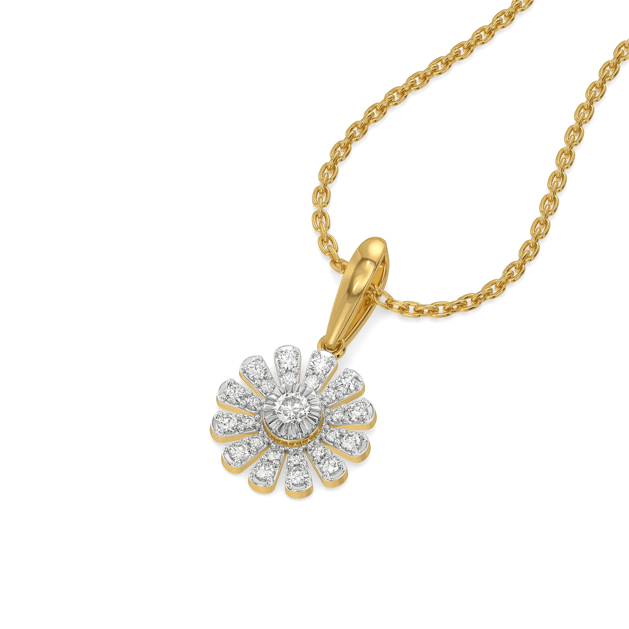 Bloom Pure Gold Lab Grown Diamond Pendant — image 1