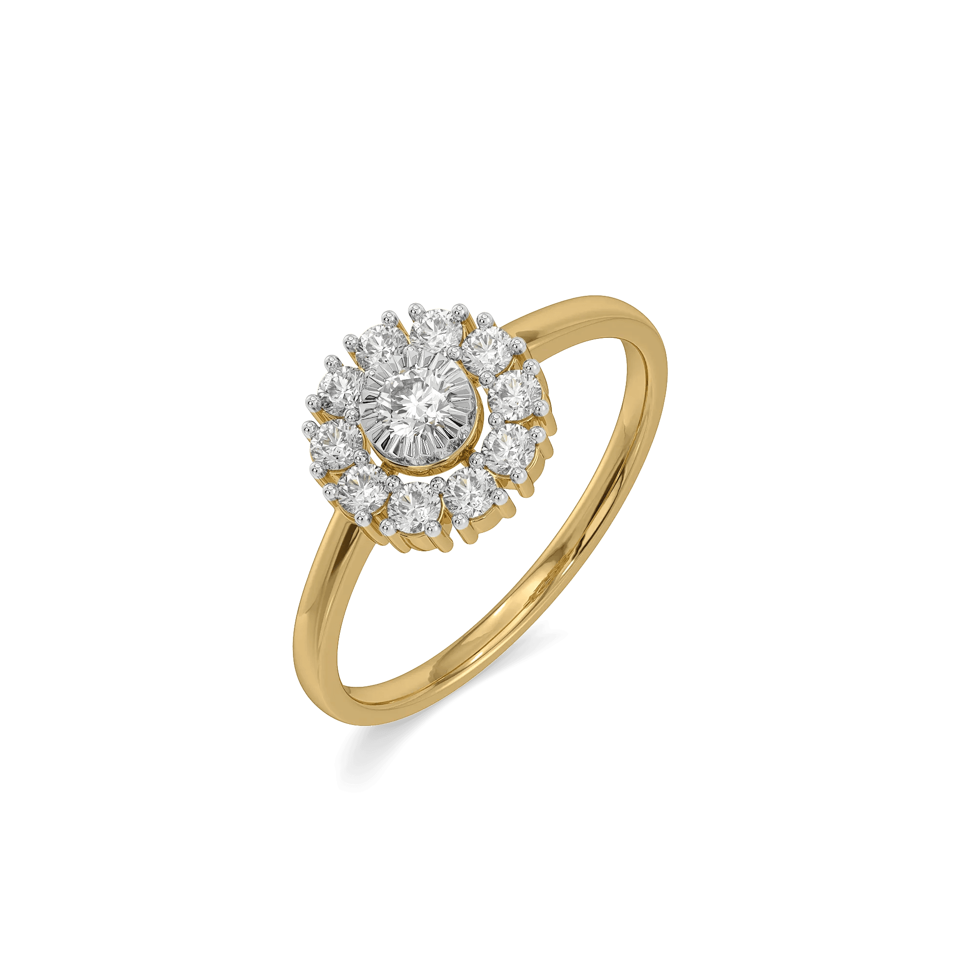 Botanical Flora Pure Gold Lab Diamond Ring — image 1
