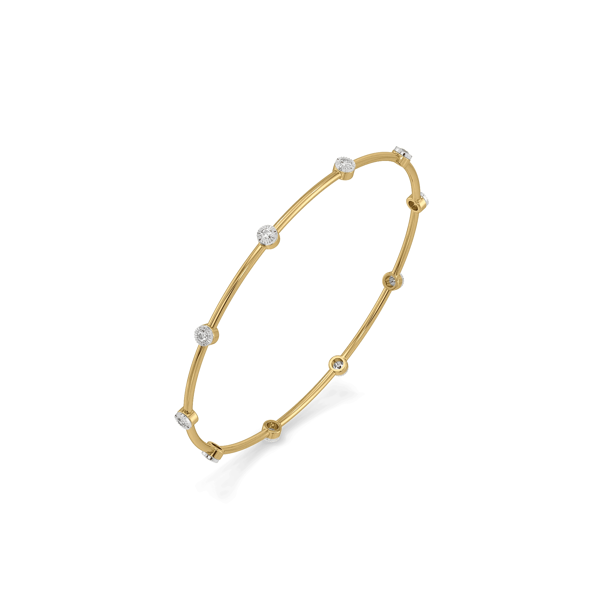 Constellation Star Pure Gold Lab Diamond Bangle — image 1