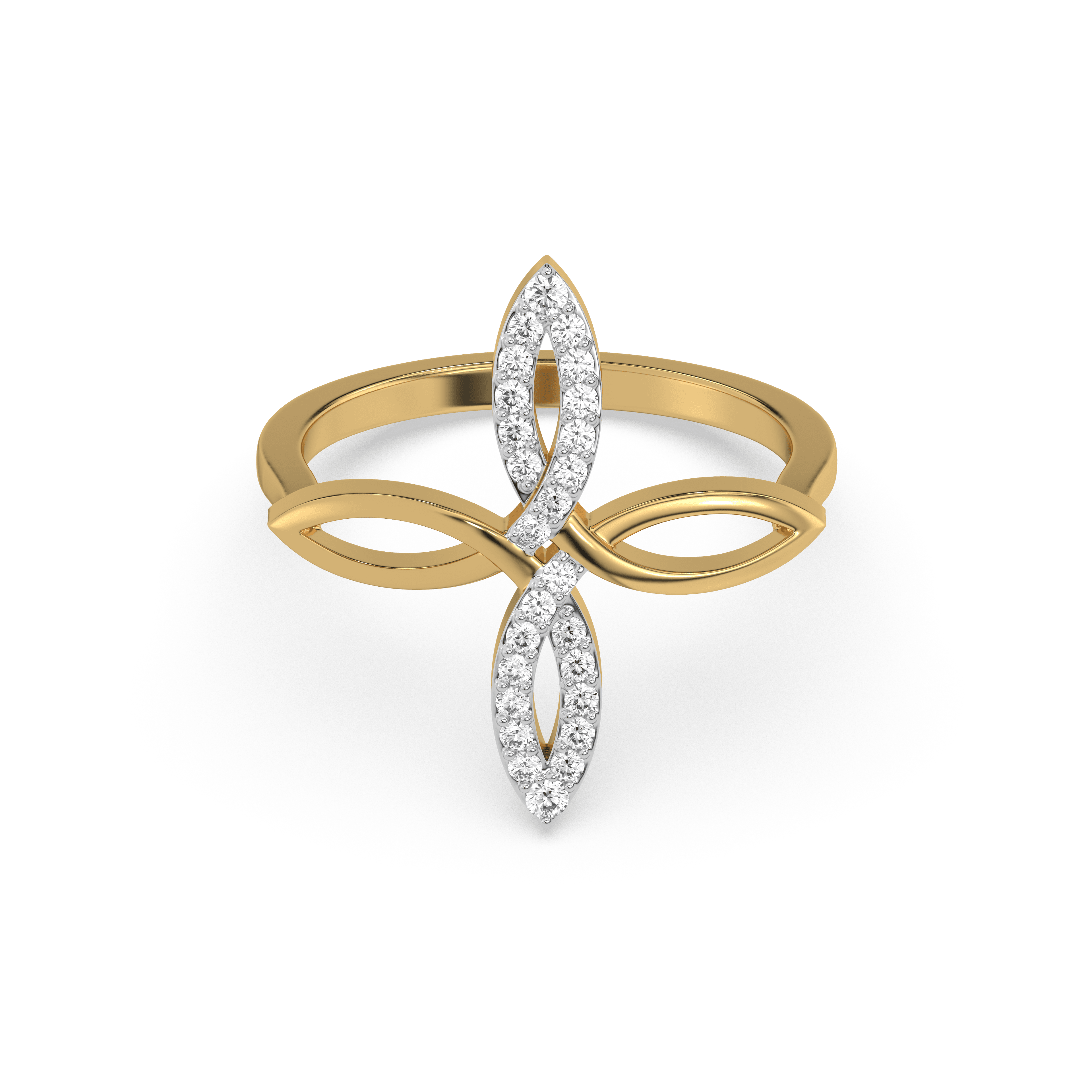 Duo Fleur - Lab Diamond Fashion Ring