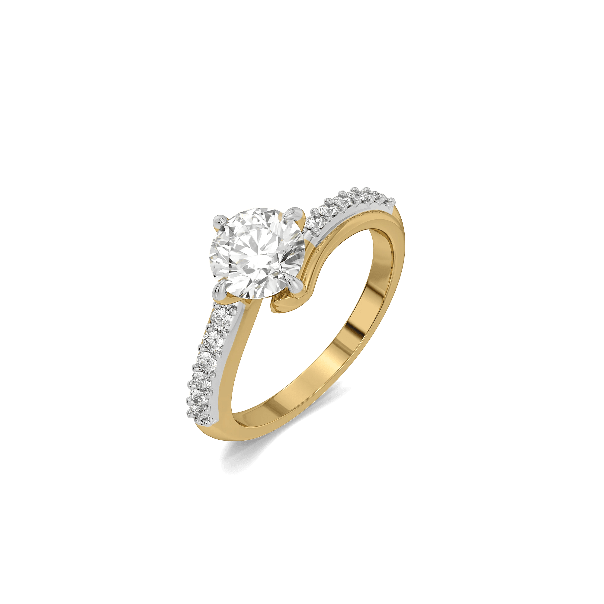 Enchanted Heart Pure Gold Lab Diamond Engagement Ring — image 1
