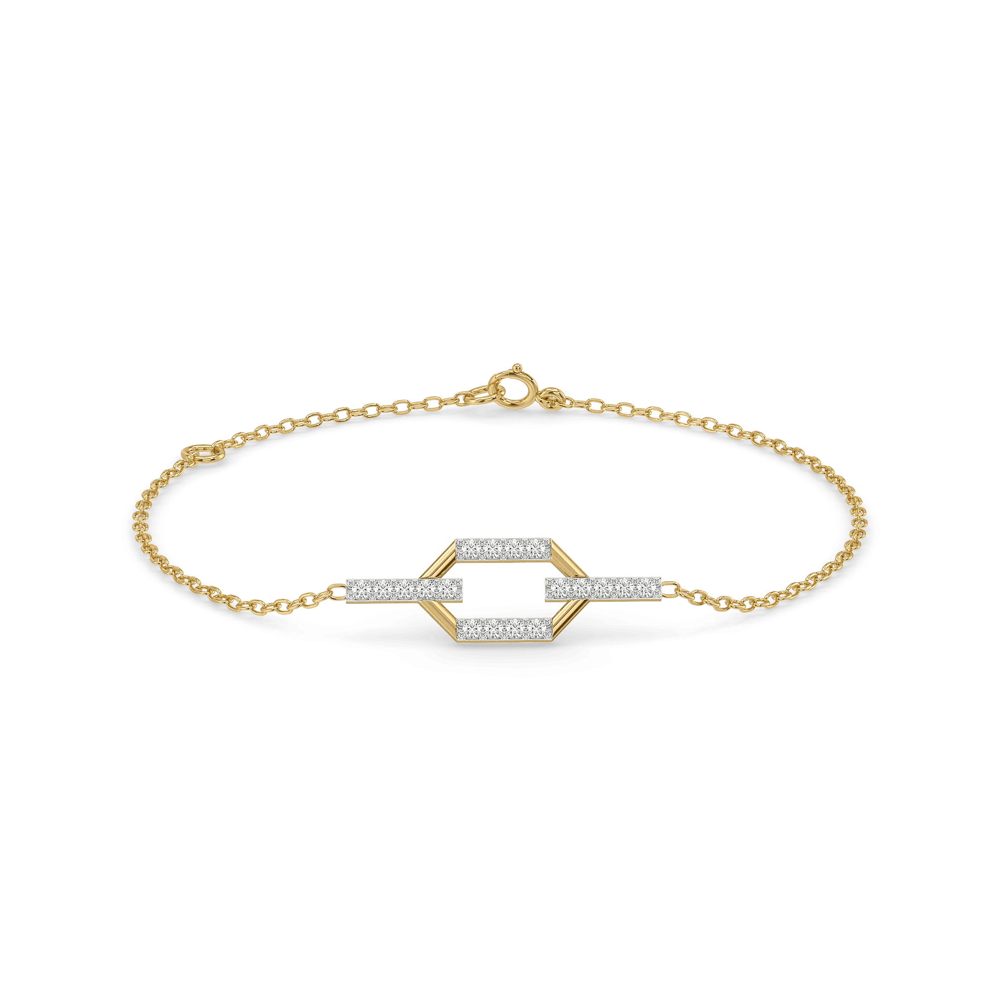 Golden Connection - Lab Diamond Bracelet — image 1