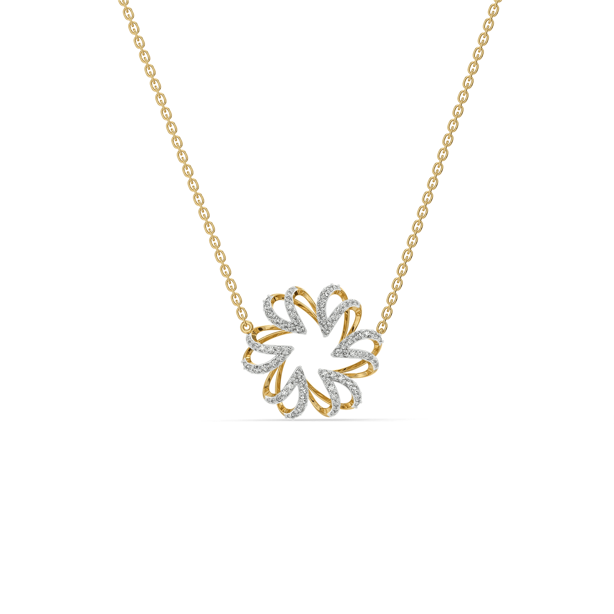 High-Fashion Lapel Lab Diamond Necklace — image 1