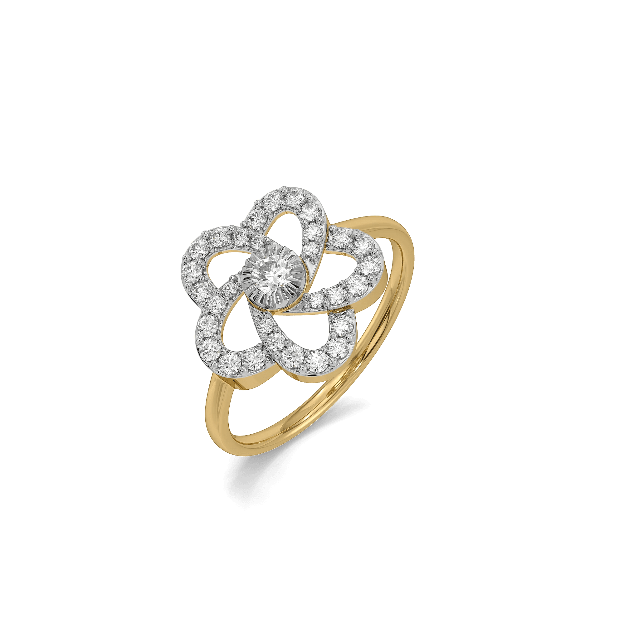 Floria Petals Pure Gold Lab Diamond Ring — image 1