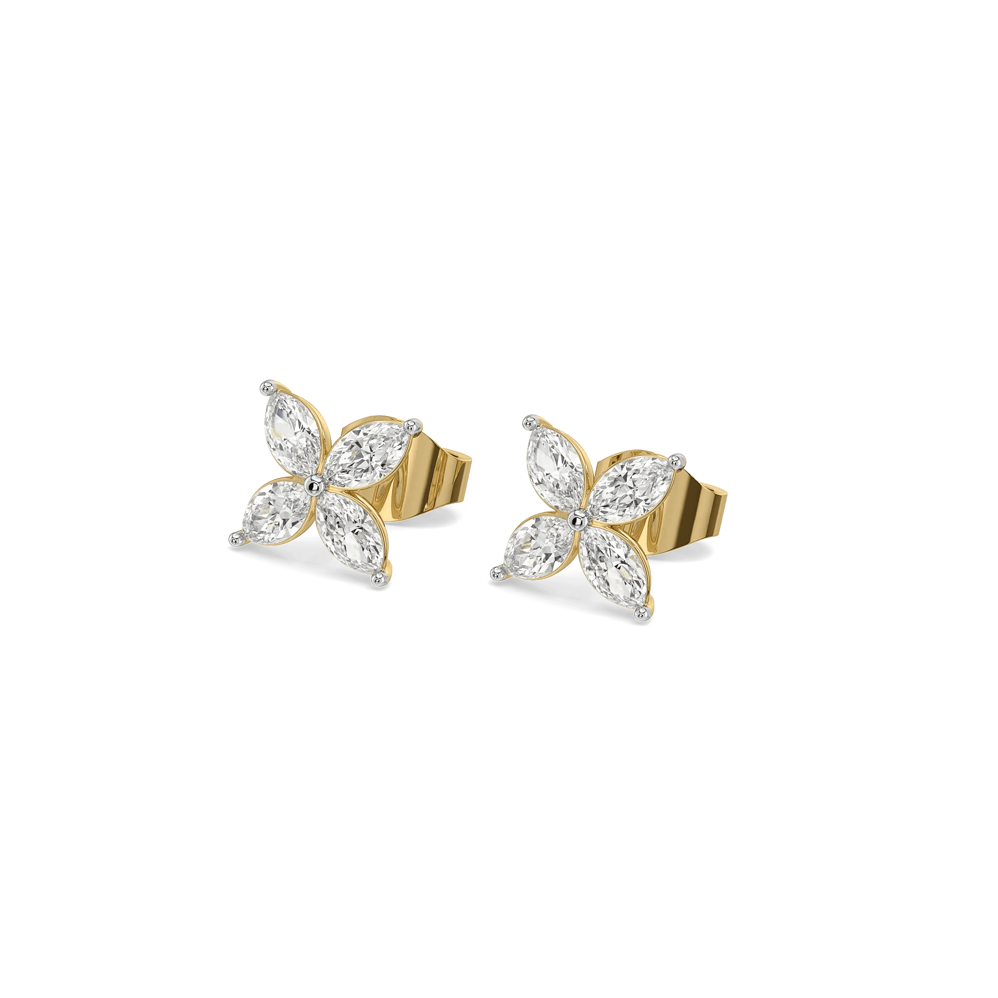 Botanica Pure Gold Lab Grown Diamond Stud Earrings — image 1