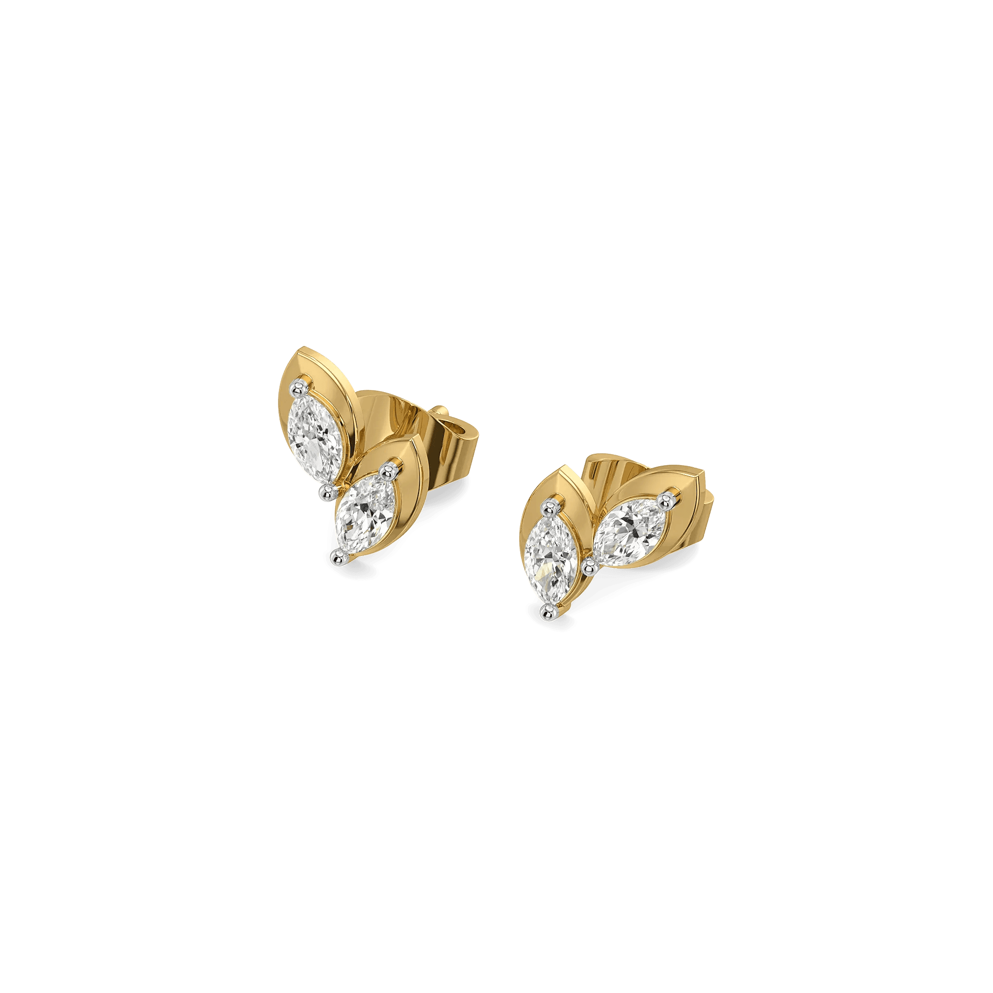 Luna Marquise - Lab Diamond Stud Earrings — image 1
