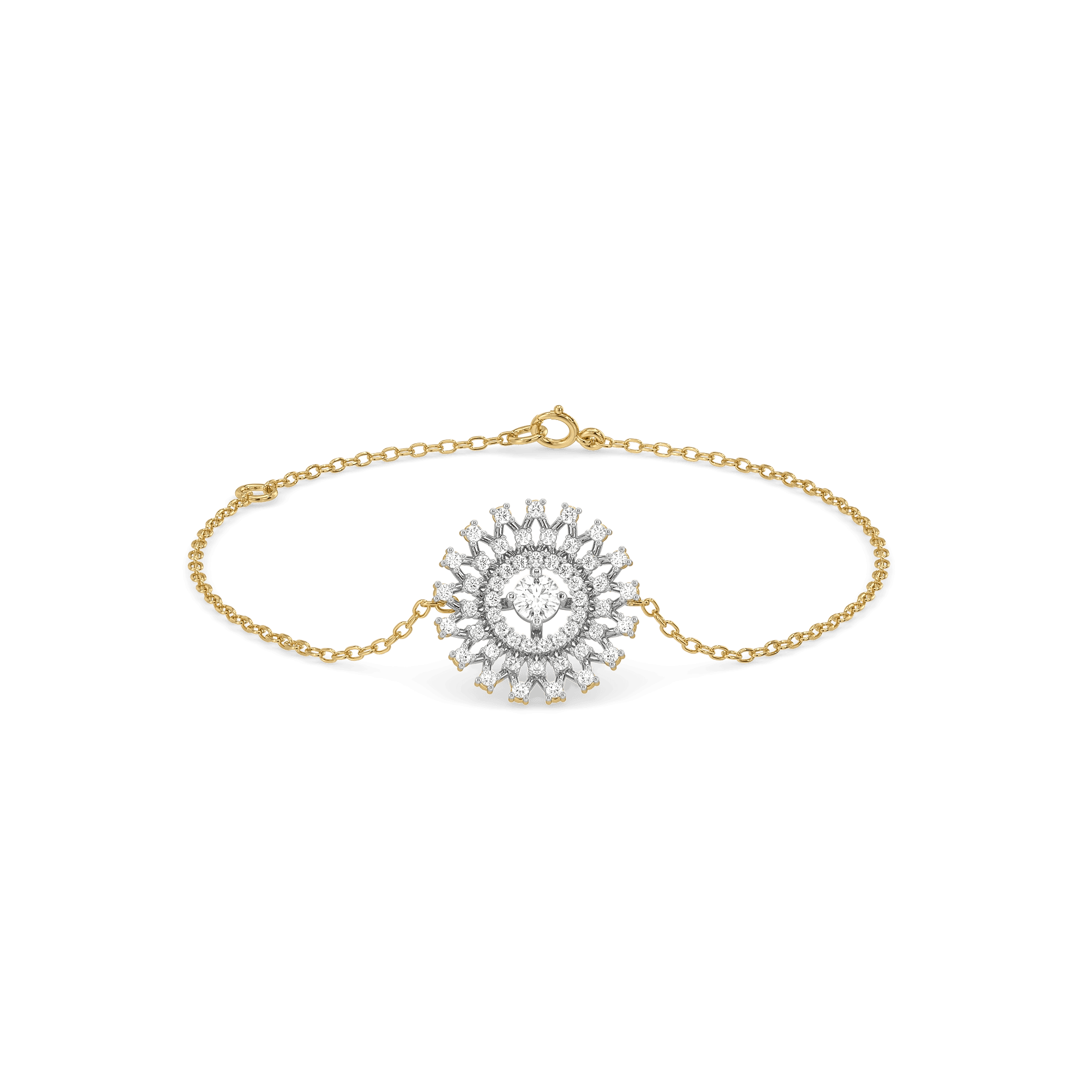 Moonlace Majesty Pure Gold Lab Diamond Bracelet — image 1