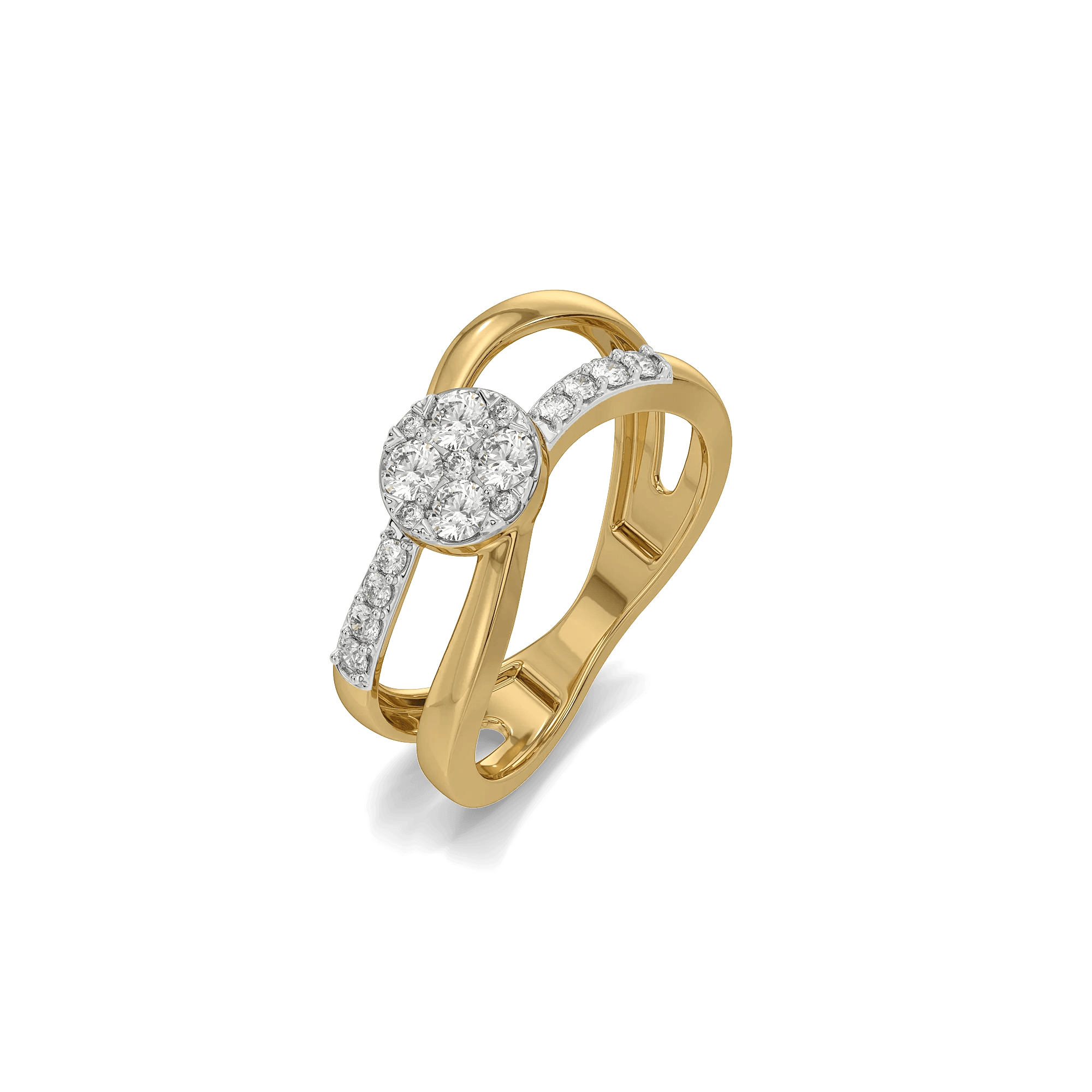 Nova Circle Pure Gold Lab Grown Diamond Ring — image 1