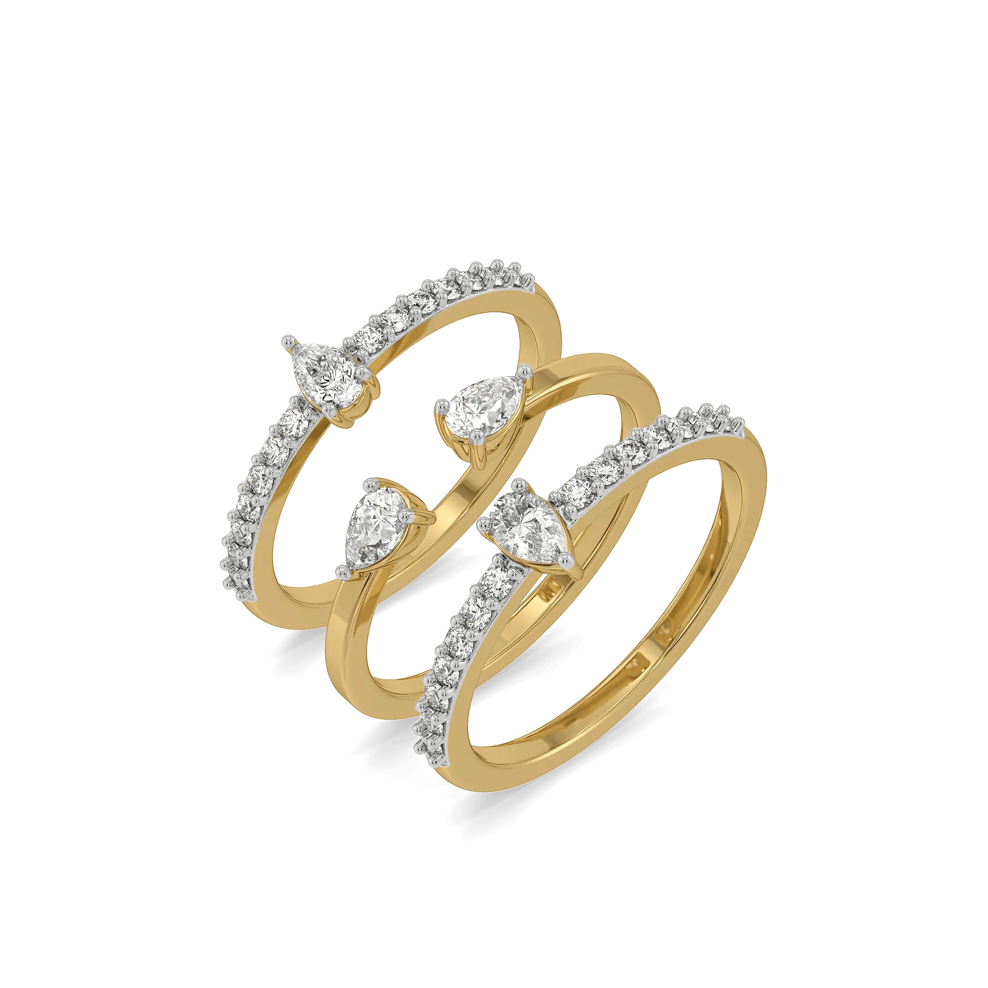 Pear Stack Lab Diamond Stack Ring Set — image 1