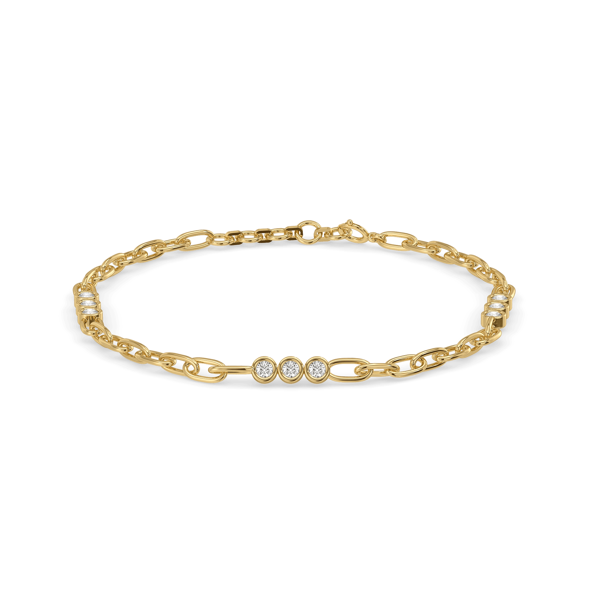Runway Links Lab Diamond Bracelet — image 1