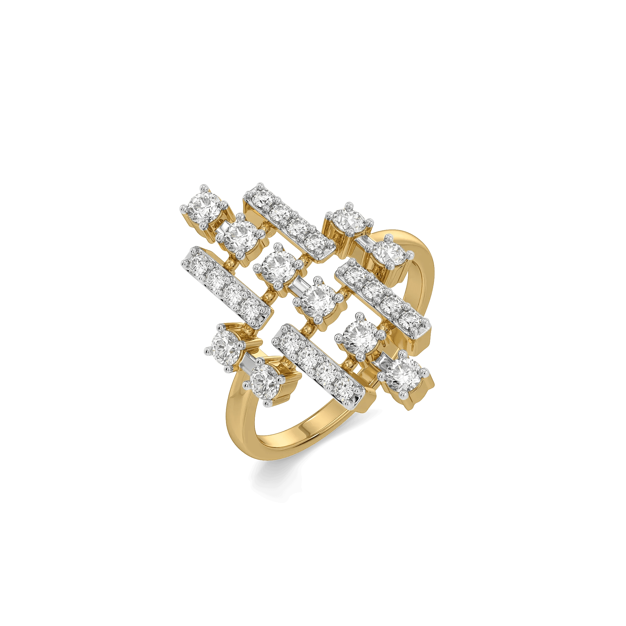 Shared Love Pure Gold Lab Diamond Cocktail Ring — image 1