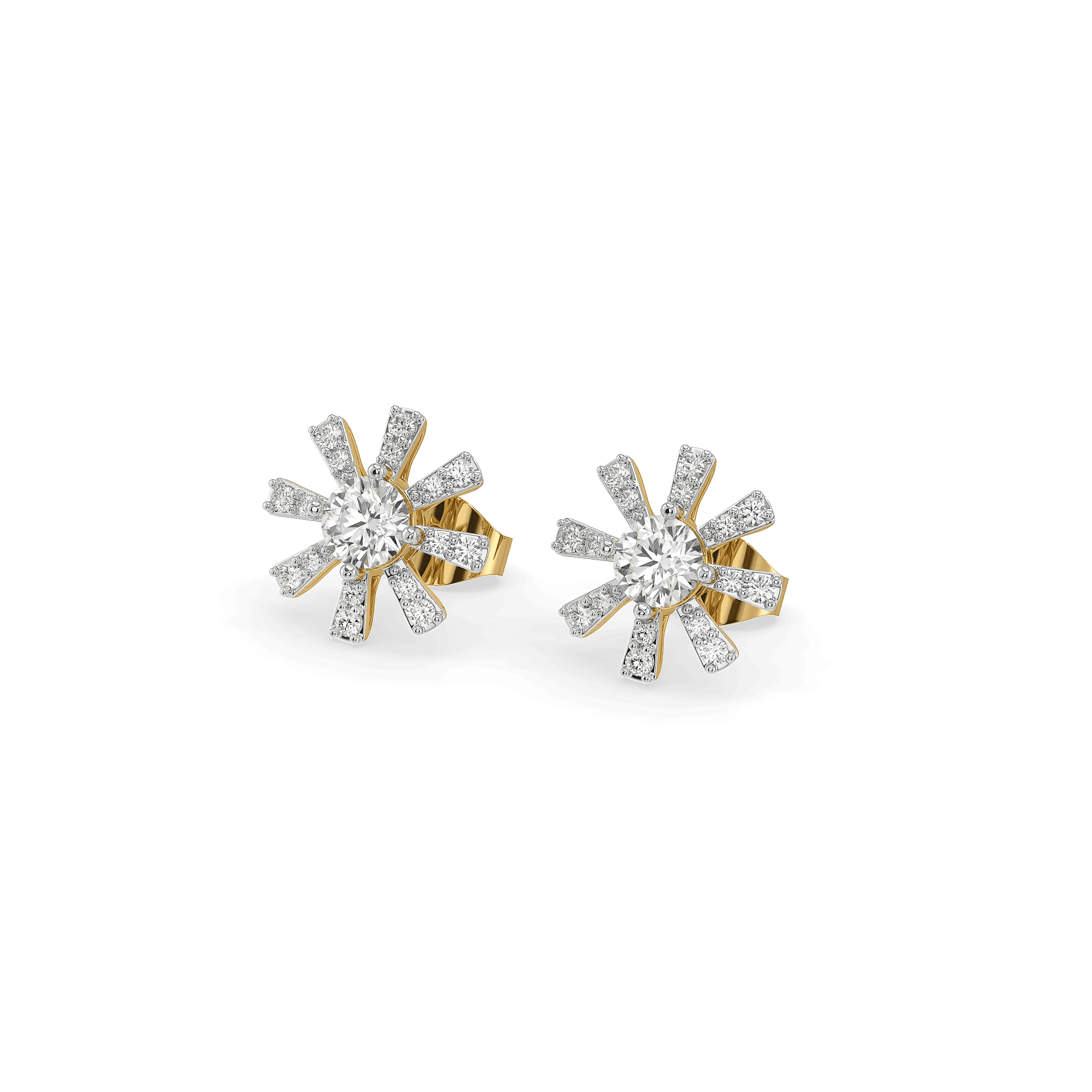 Starlit Cluster Lab Diamond Stud Earrings — image 1
