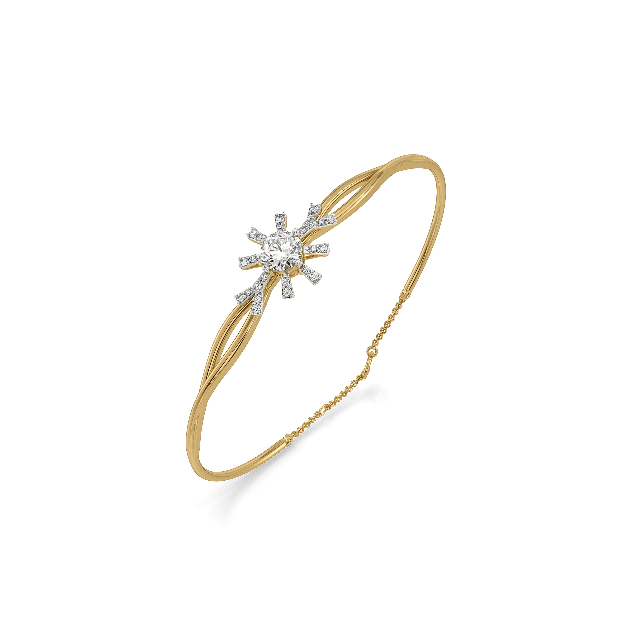 Starlit Cluster Lab Grown Diamond Bangle — image 1